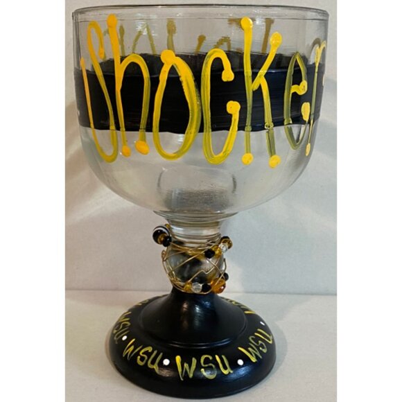 Wichita State Shockers Margarita Glass. Kansas - Picture 1 of 6